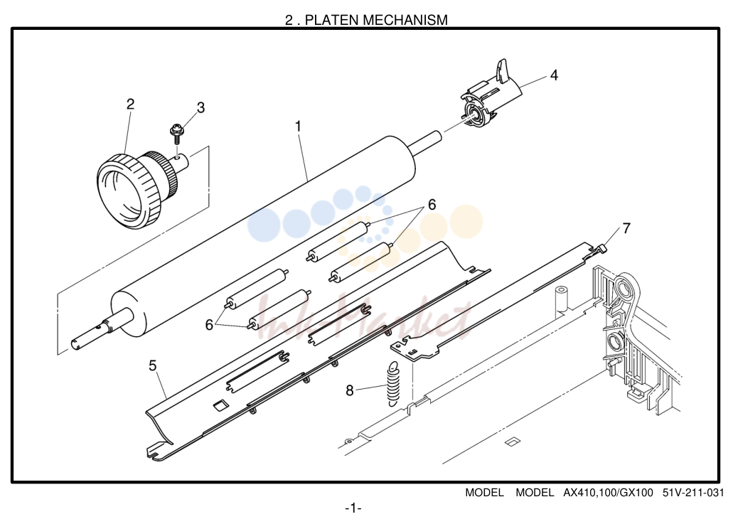 2. 1 . PAPER METER ASSEMBLY