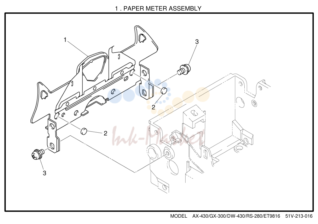 2. 1 . PAPER METER ASSEMBLY