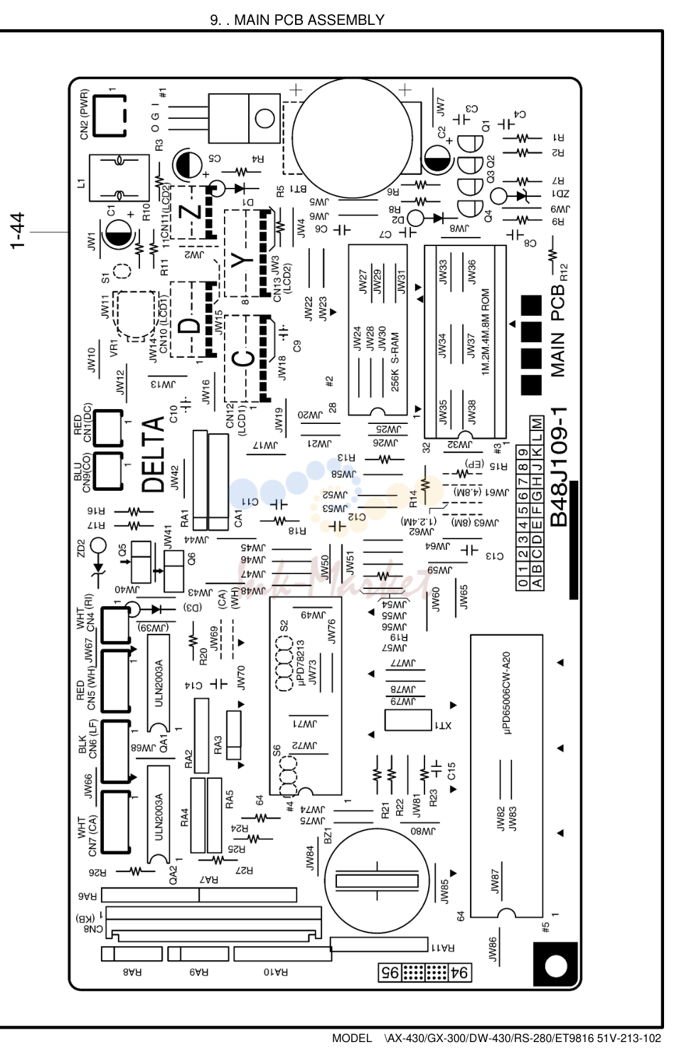 7. . MAIN PCB ASSEMBLY