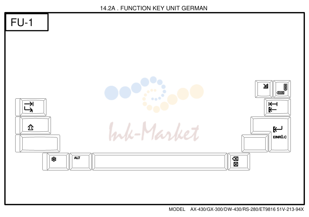 12. 2A . FUNCTION KEY UNIT GERMAN