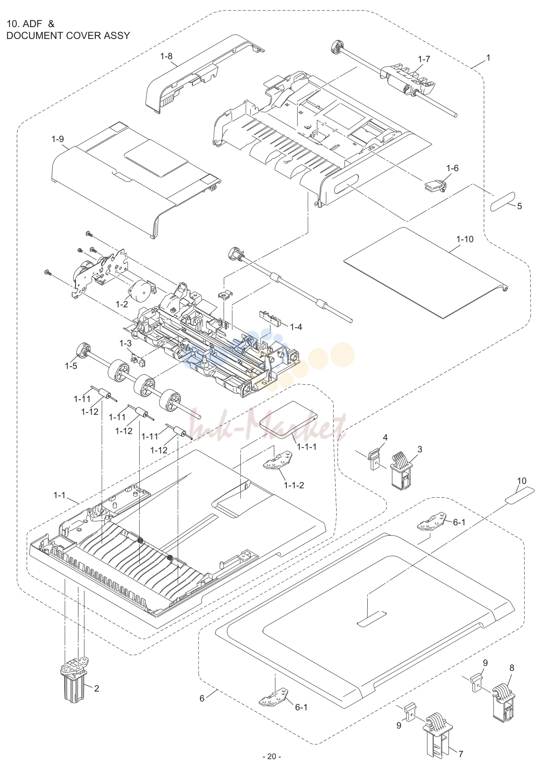 10. DOCUMENT COVER ASSY