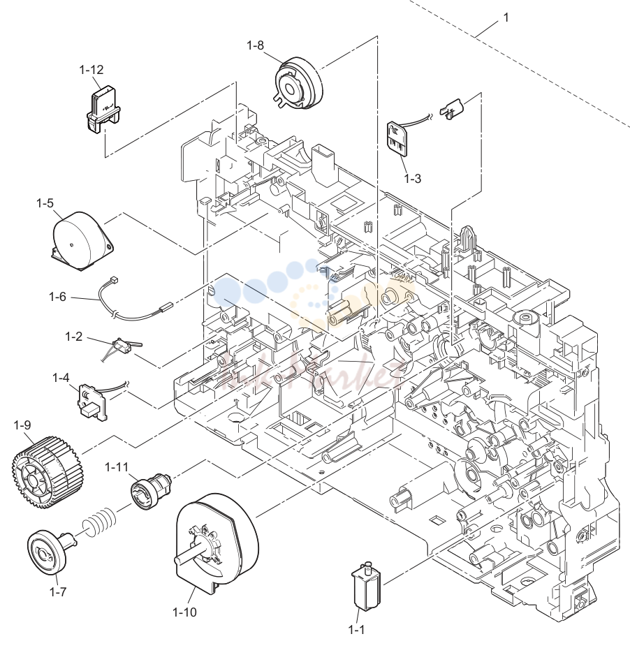 1. FRAME L & DRIVE UNIT