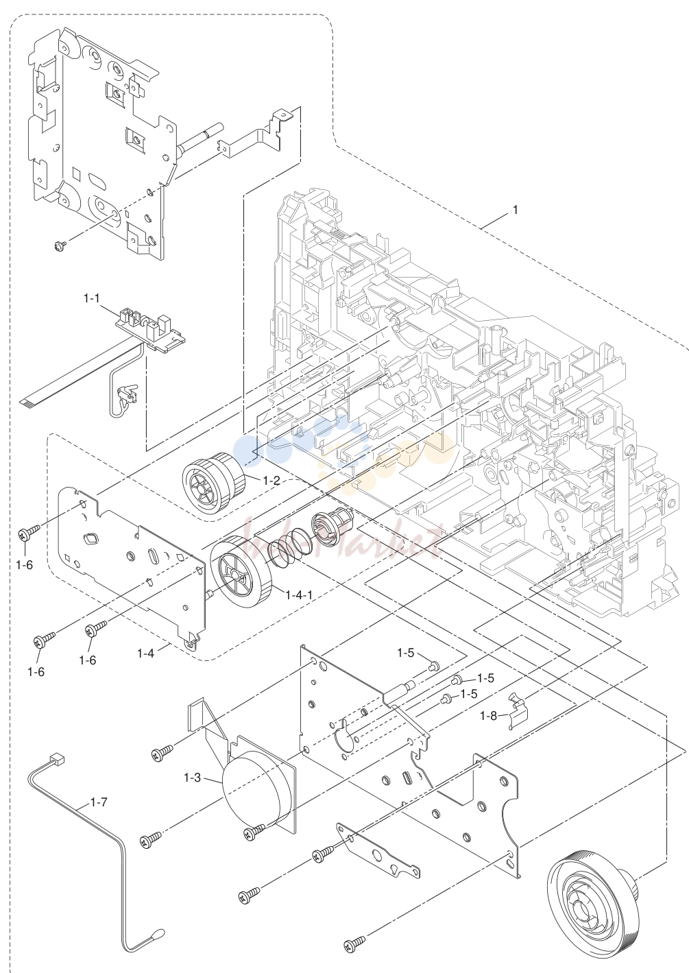 1. FRAME L & DRIVE UNIT