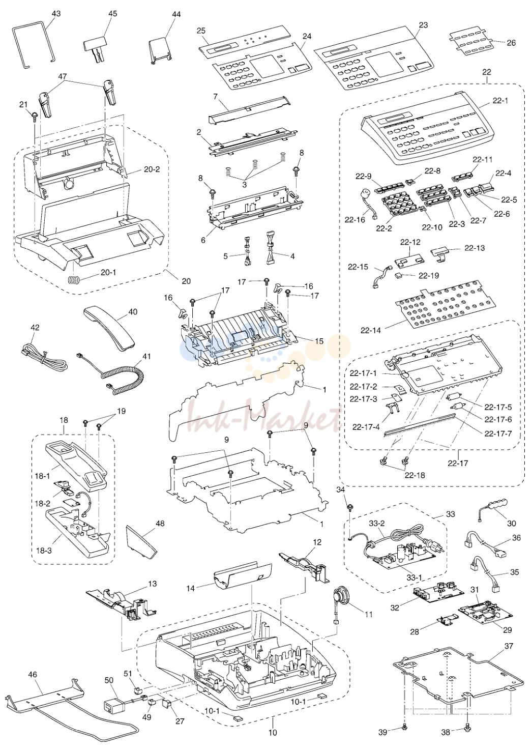 1. 1 PLATEN FRAME & MAIN FRAME ATTACHMENT √