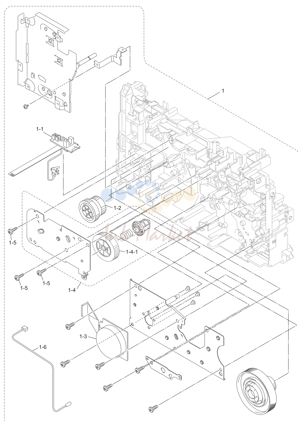 1. FRAME L & DRIVE UNIT