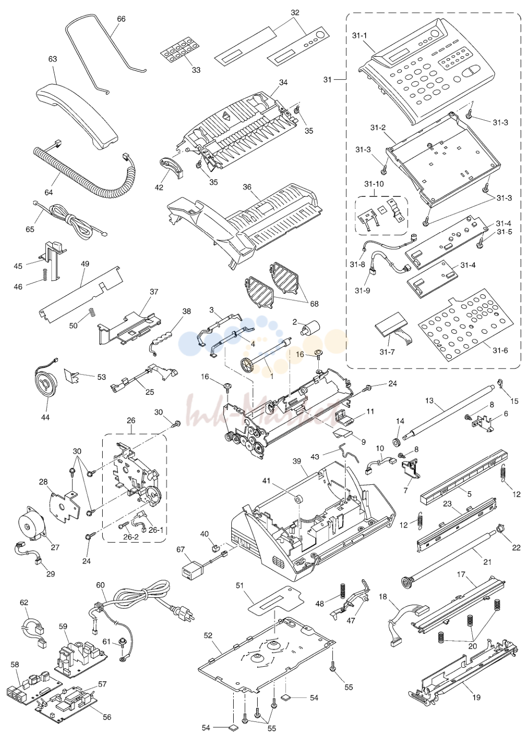 1. 1 UF6612000 1 SEPARATION ROLLER GEAR