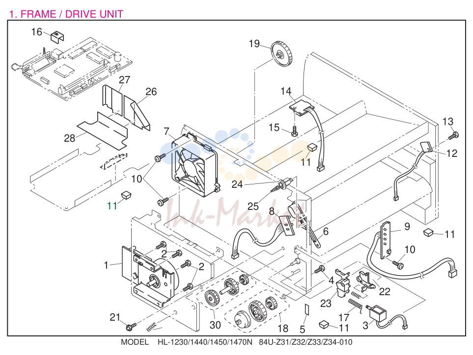 2. FRAME / DRIVE UNIT