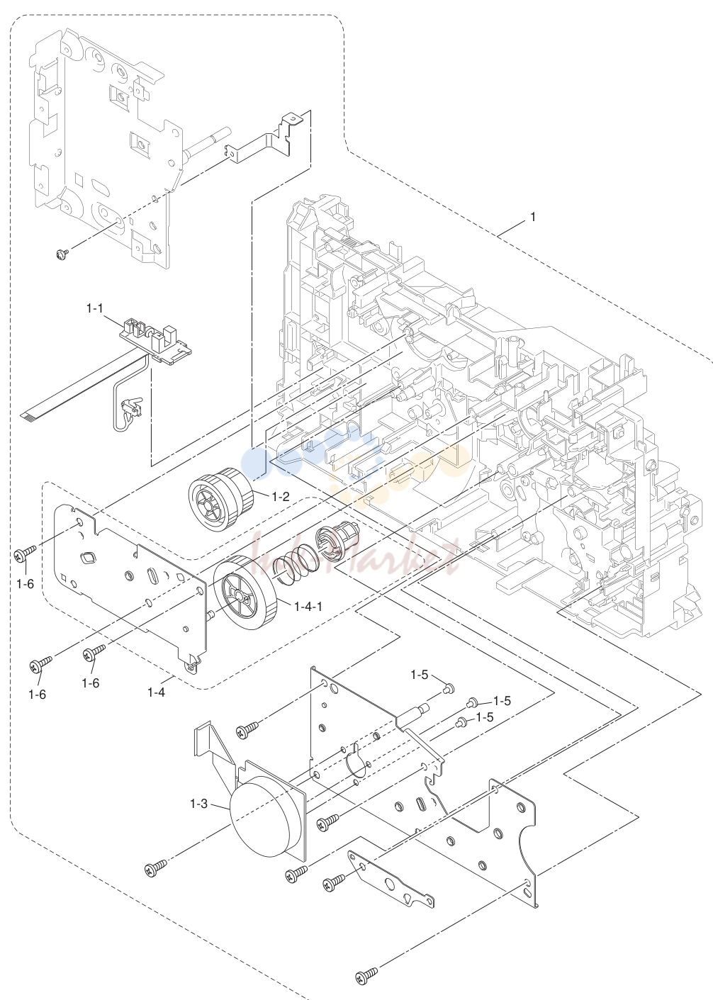 1. FRAME L & DRIVE UNIT