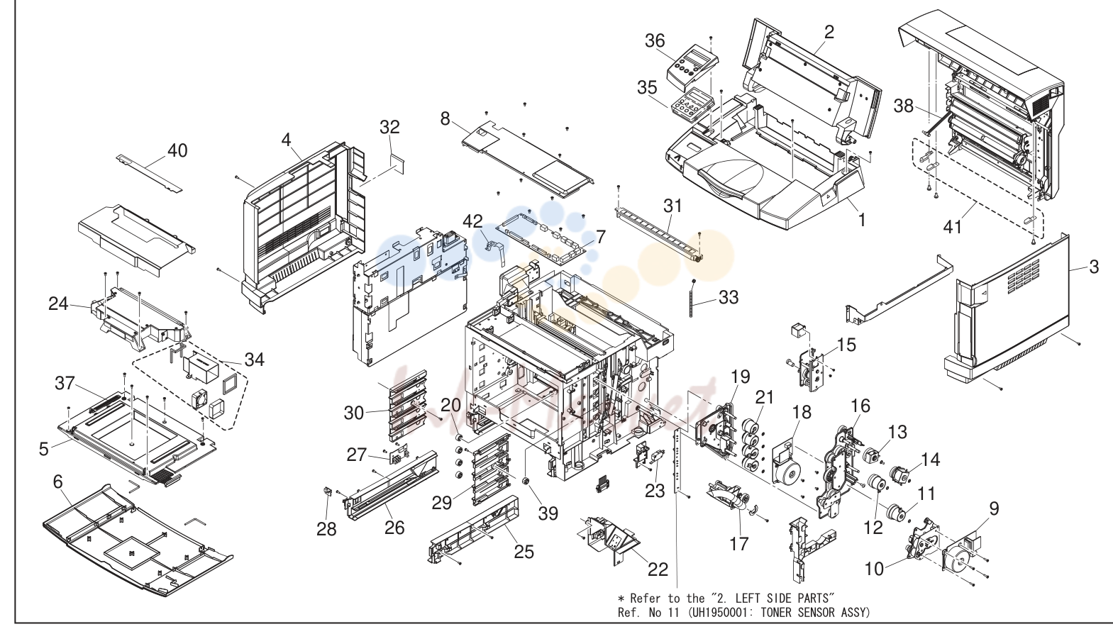 2. TOP AND RIGHT SIDE PARTS