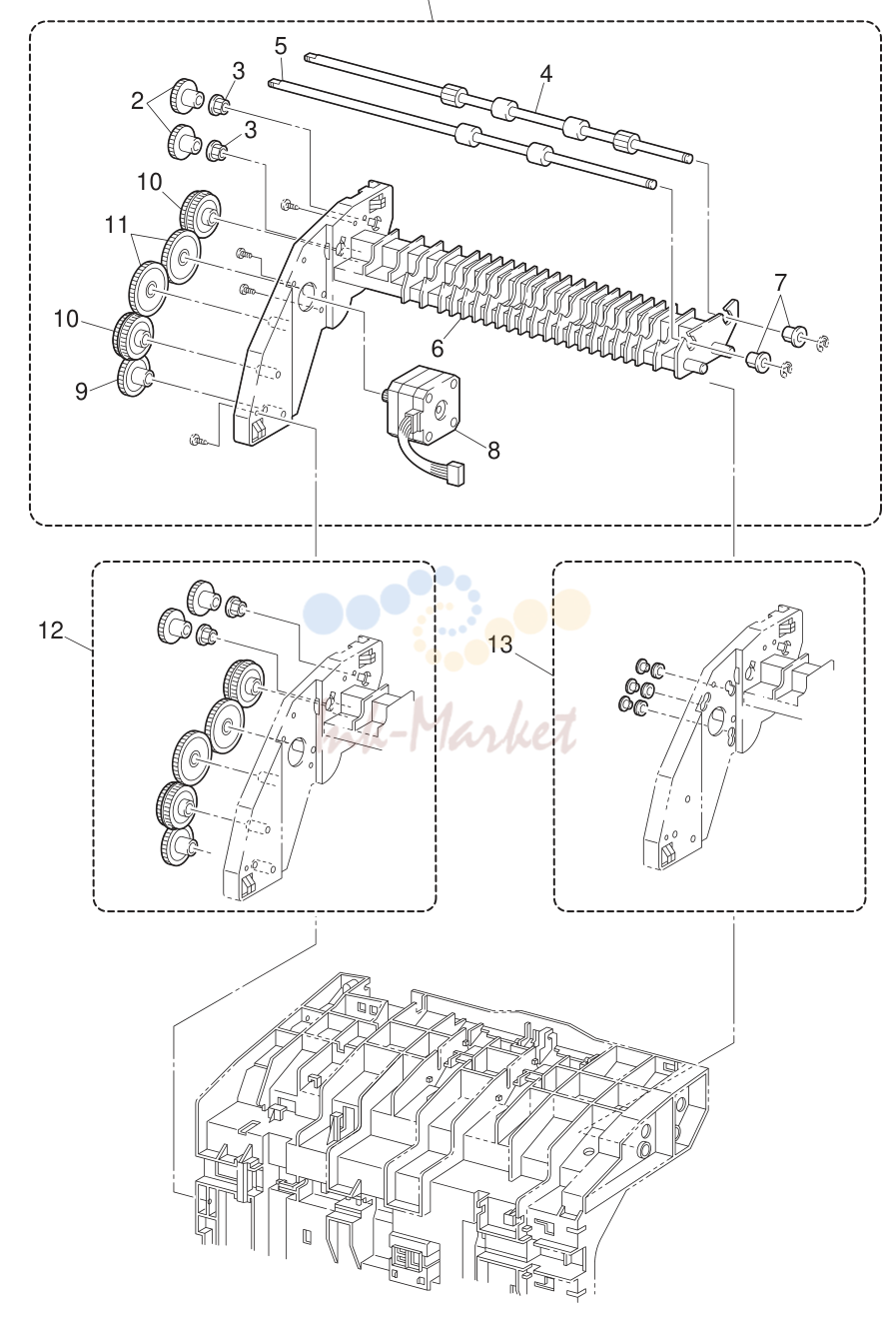 10. CHUTE ASSY EXIT