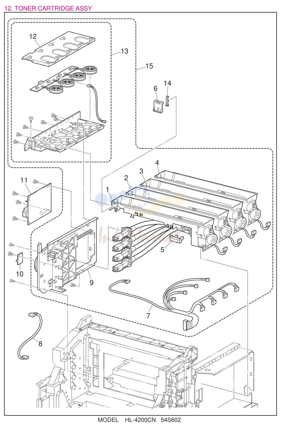 13. TONER CARTRIDGE ASSY