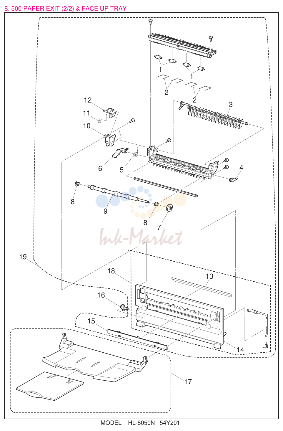 9. 500 PAPER EXIT (2/2) & FACE UP TRAY