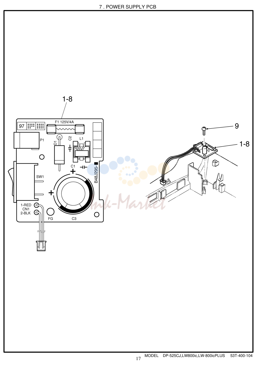8. 7 . POWER SUPPLY PCB