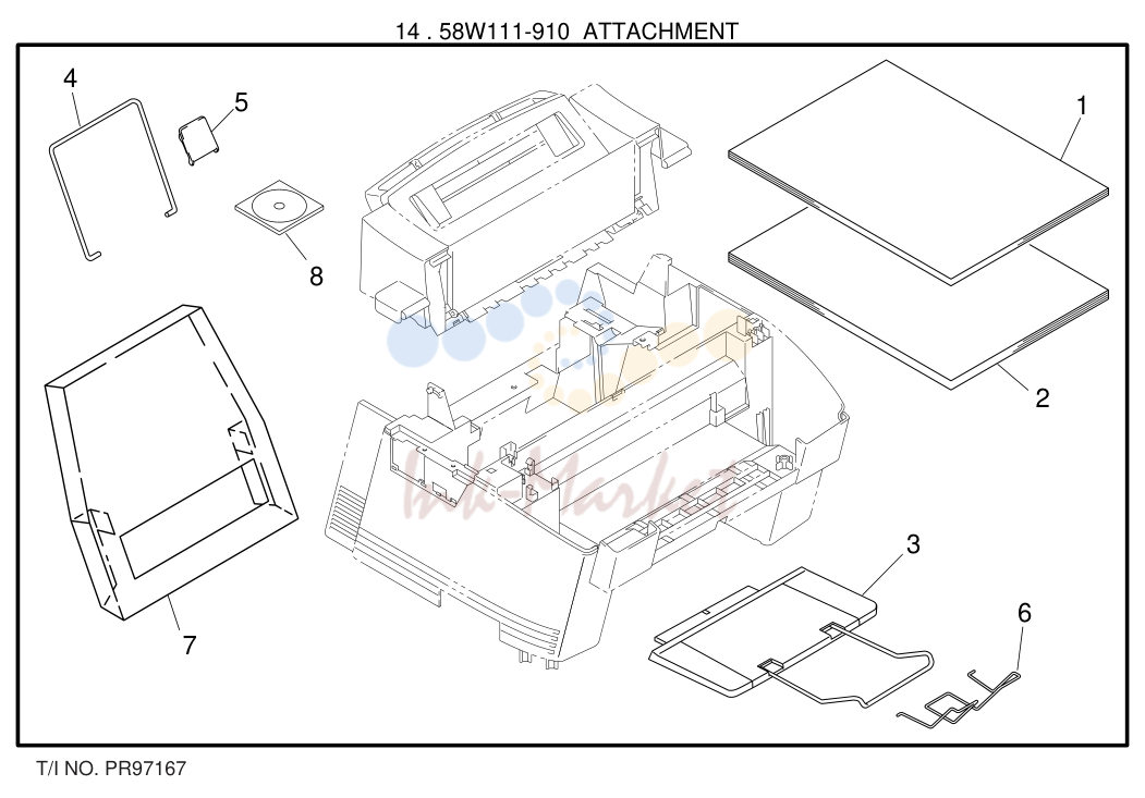 7. 13 . 58W111-450 POWER CORD