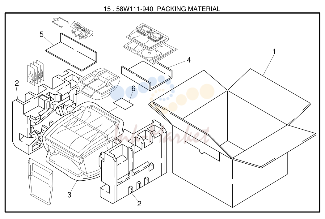8. 15 . 58W111-940 PACKING MATERIAL
