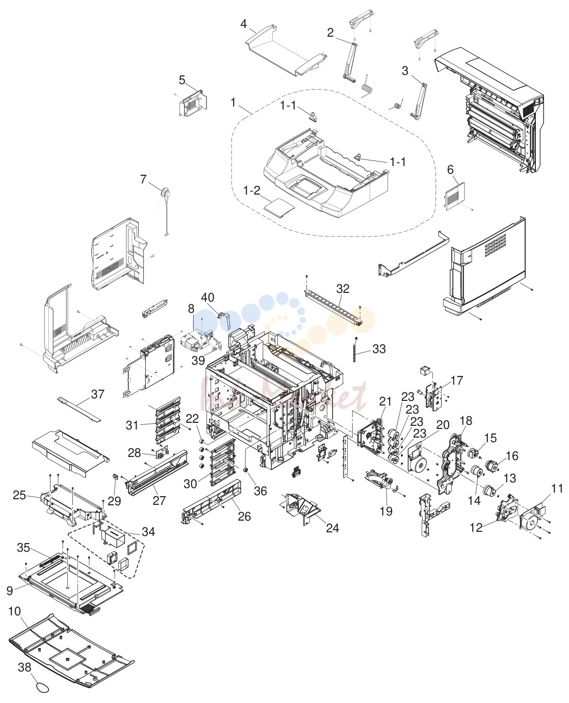 1. TOP AND RIGHT SIDE PARTS
