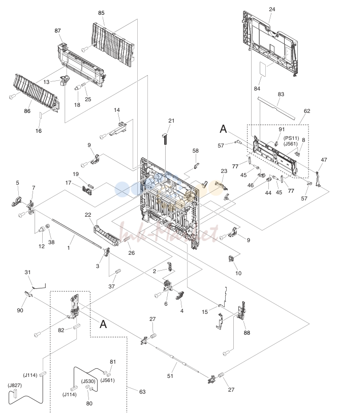 4. FM3-8036-000 1 RIGHT DOOR ASSEMBLY