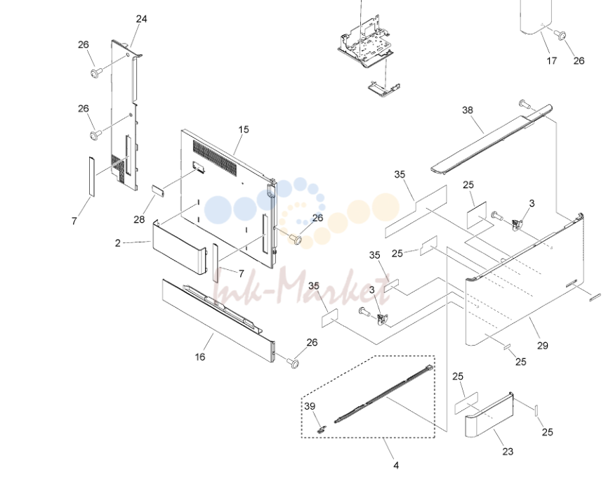 4. Figure 100C (1/2)EXTERNAL COVERS, PANELS, ETC.