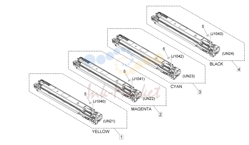 28. Figure 640 DEVELOPING ASSEMBLY