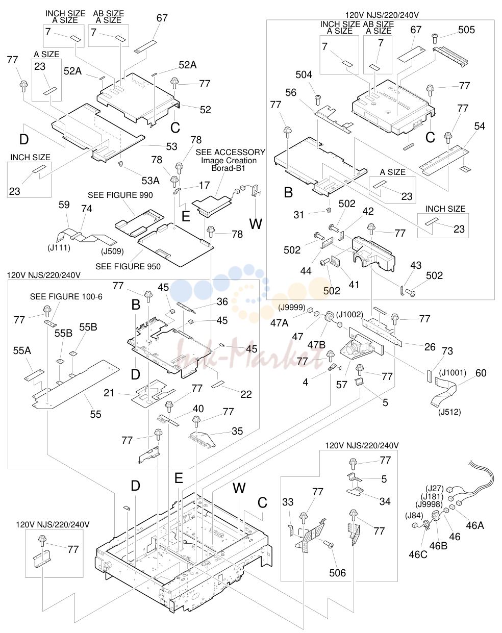 9. FIGURE 210 LENS MOUNT ASSEMBLY(2/2)