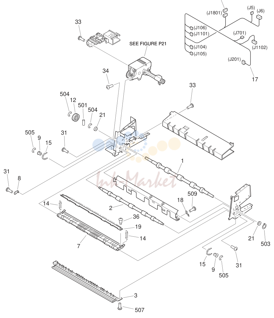 6. DOCUMENT PICK-UP ASSEMBLY (1/2)