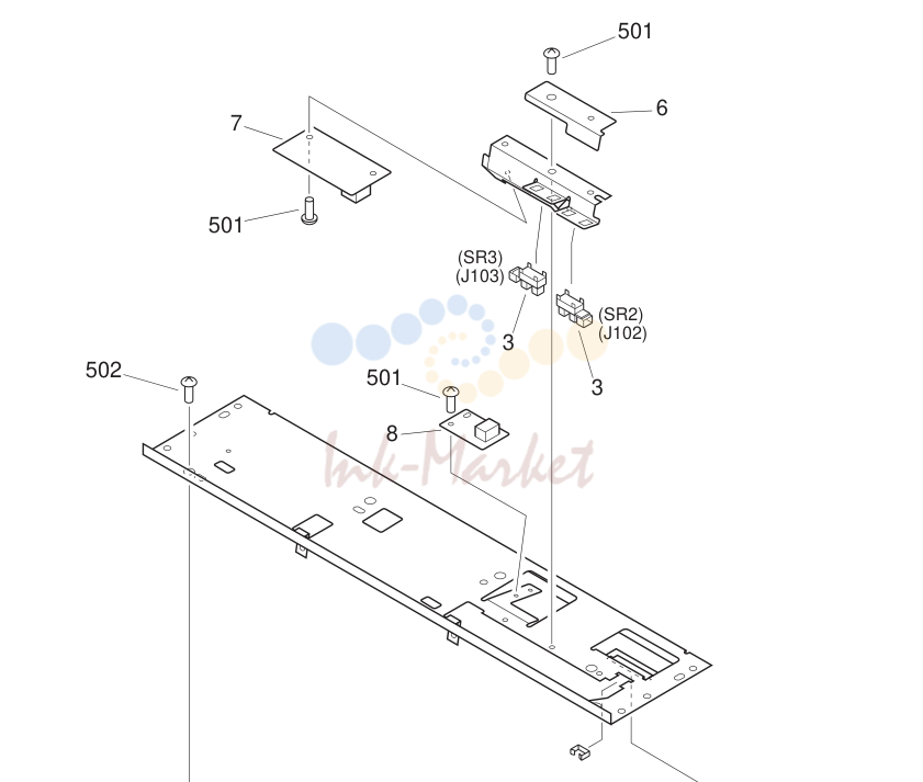 8. SEPARATION UPPER GUIDE ASSEMBLY