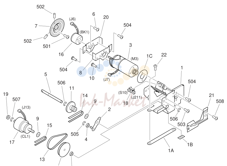 7. BELT DRIVE MOTOR ASSEMBLY