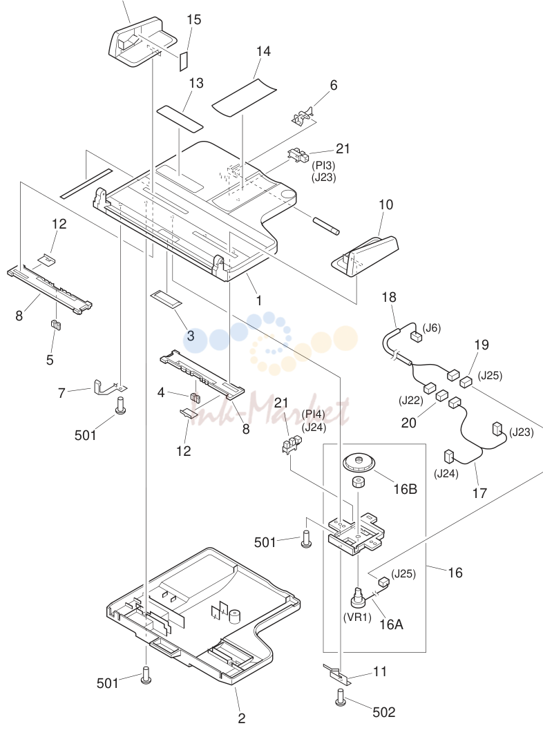 7. DOCUMENT TRAY ASSEMBLY