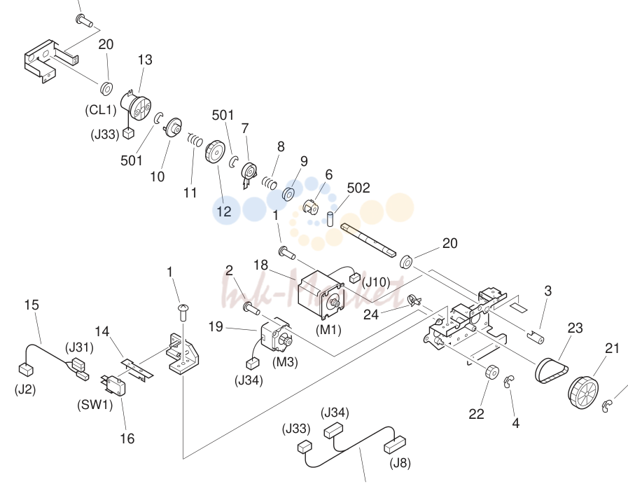 8. FEED DRIVE ASSEMBLY