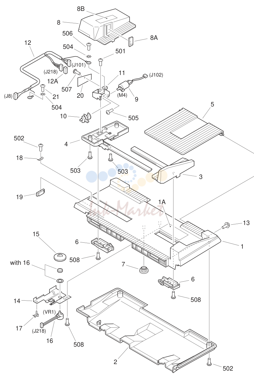 2. DOCUMENT TRAY ASSEMBLY