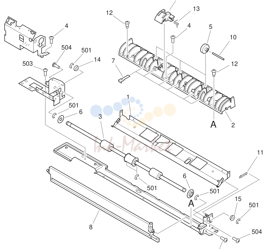 5. RIGHT PAPER DELIVERY ASSEMBLY