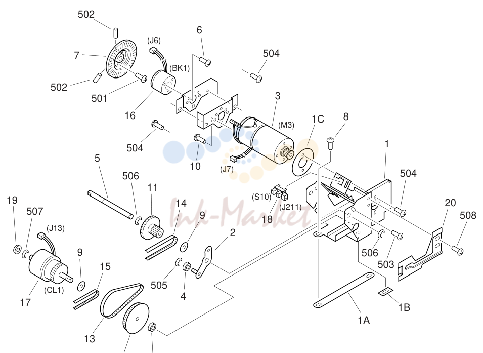 6. BELT DRIVE MOTOR ASSEMBLY
