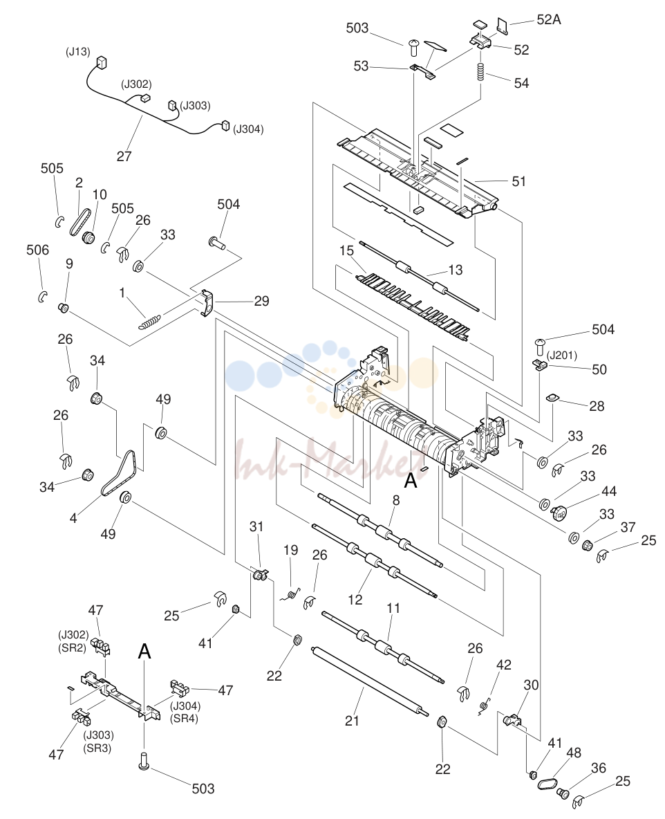 5. PAPER FEEDER ASSEMBLY (1/2)