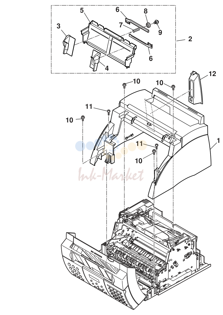 2. FAX-L200/L240/L280/L290 2.PARTS LAYOUT & PARTS LIST