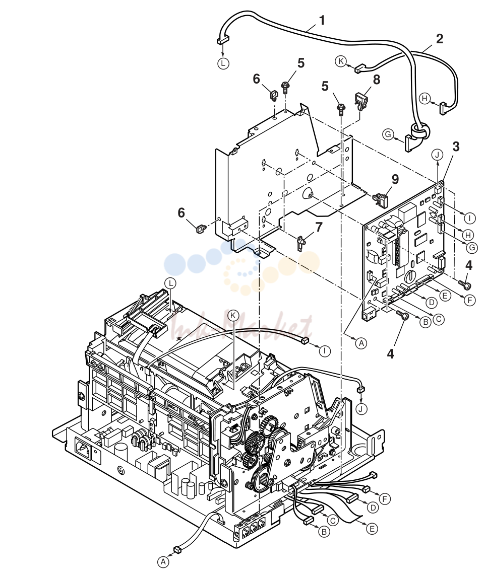 5. FAX-L200/L240/L280/L290 2.PARTS LAYOUT & PARTS LIST