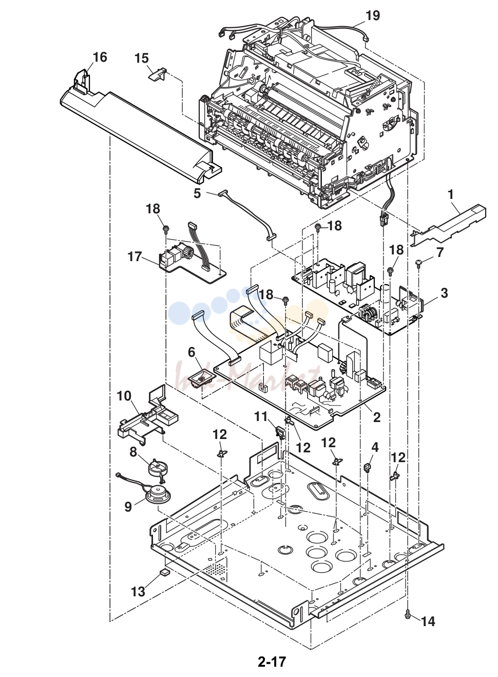 7. FAX-L200/L240/L280/L290 2.PARTS LAYOUT & PARTS LIST
