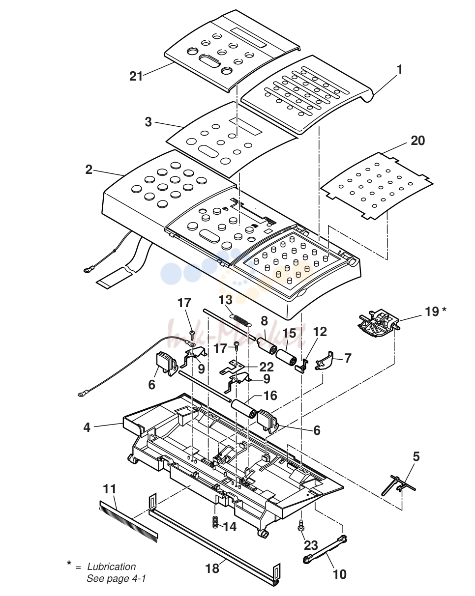10. FAX-L200/L240/L280/L290 2.PARTS LAYOUT & PARTS LIST