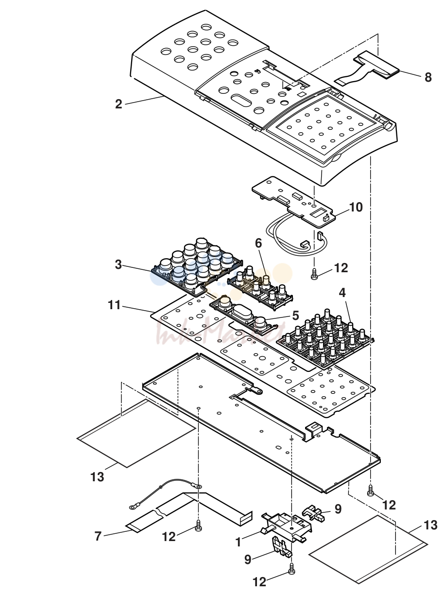 11. FAX-L200/L240/L280/L290 2.PARTS LAYOUT & PARTS LIST