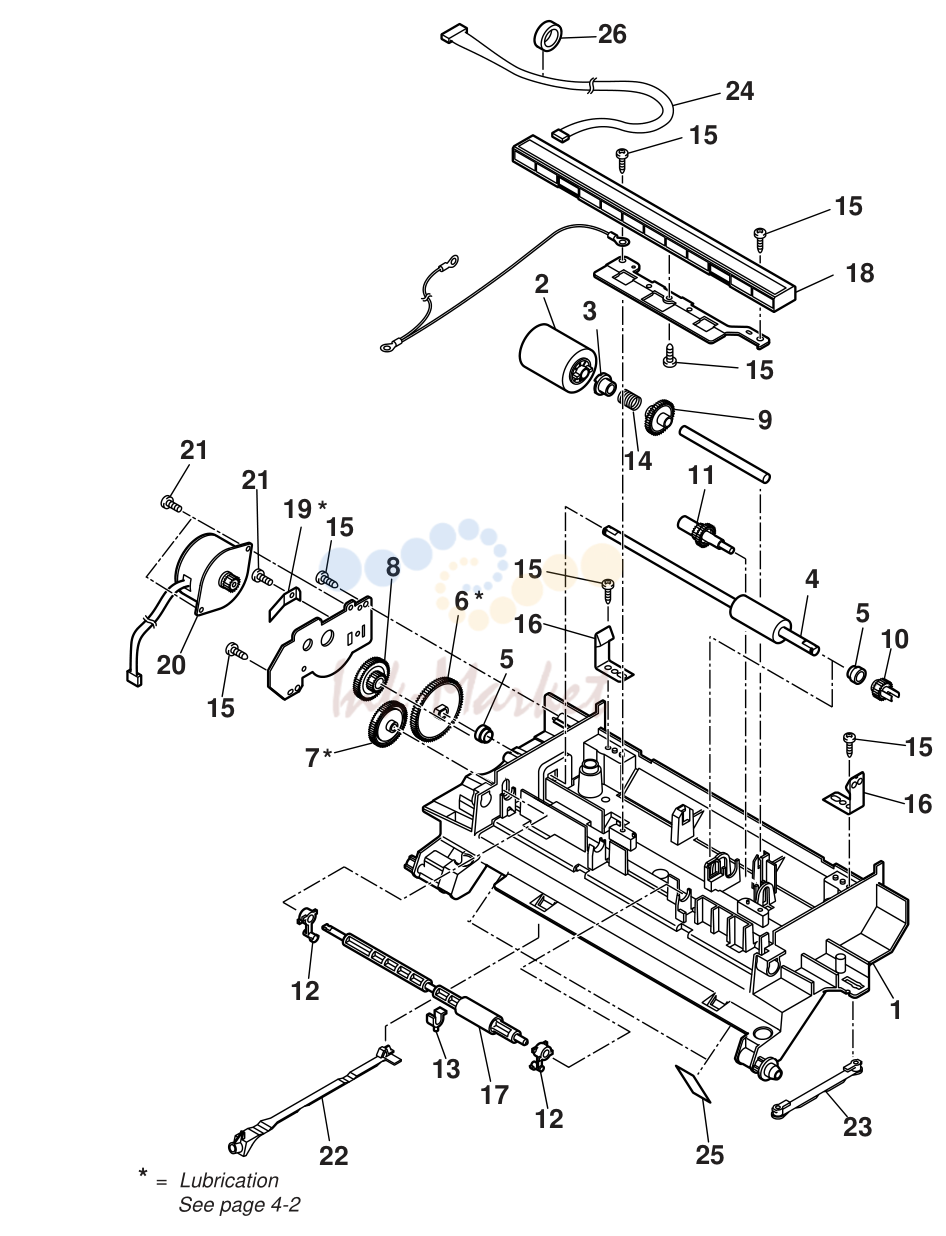 12. FAX-L200/L240/L280/L290 2.PARTS LAYOUT & PARTS LIST