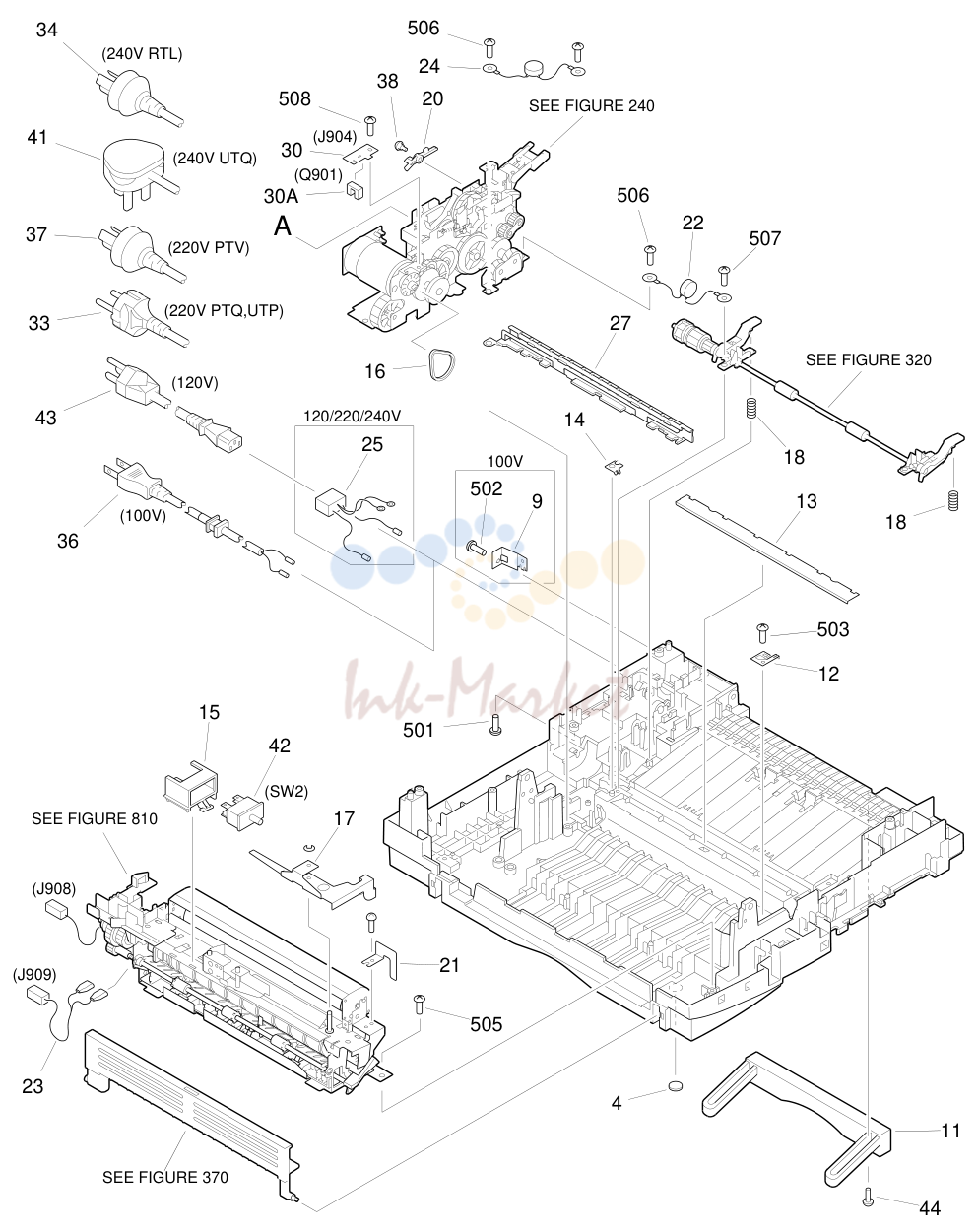5. FIGURE 102A LOWER MAIN BODY (FC200,PC400)(1/2)