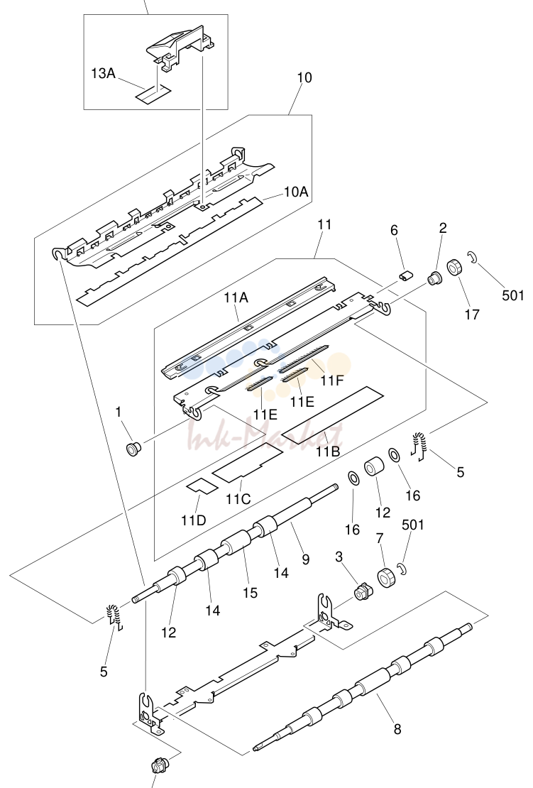 12. REGISTRATION ROLLER ASSEMBLY