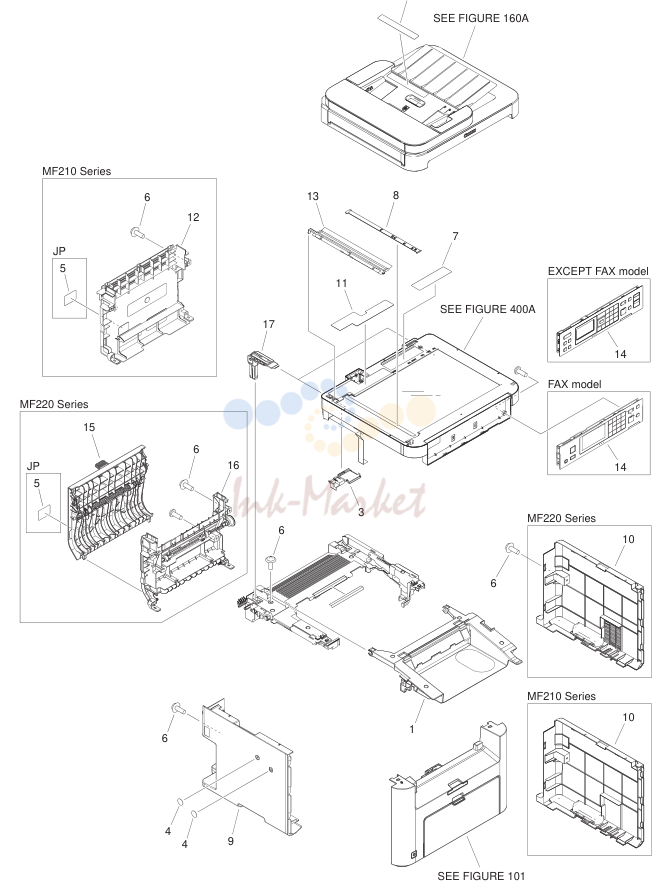 EXTERNAL COVERS, PANELS, ETC. (ADF model)