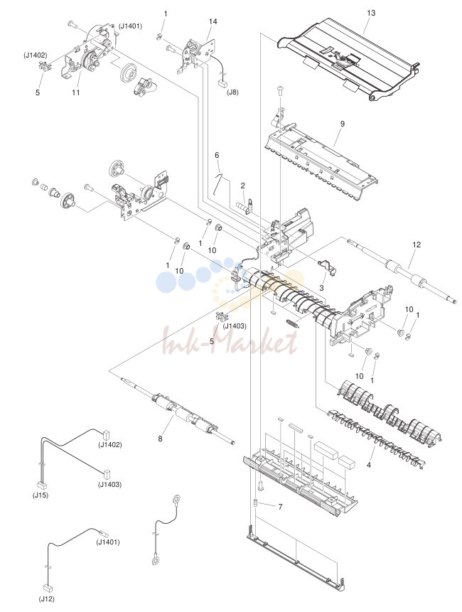 ADF PAPER FEED ASS'Y (DADF model)