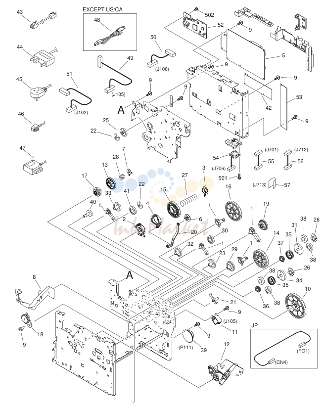 INTERNAL COMPONENTS 3 (MF4600 Series)