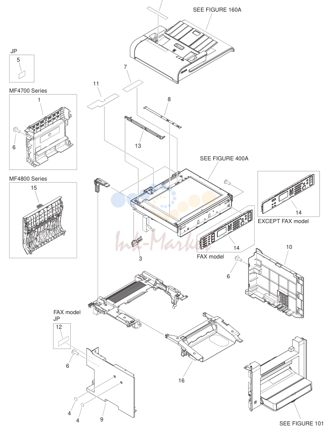 EXTERNAL COVERS, PANELS, ETC. (ADF model)
