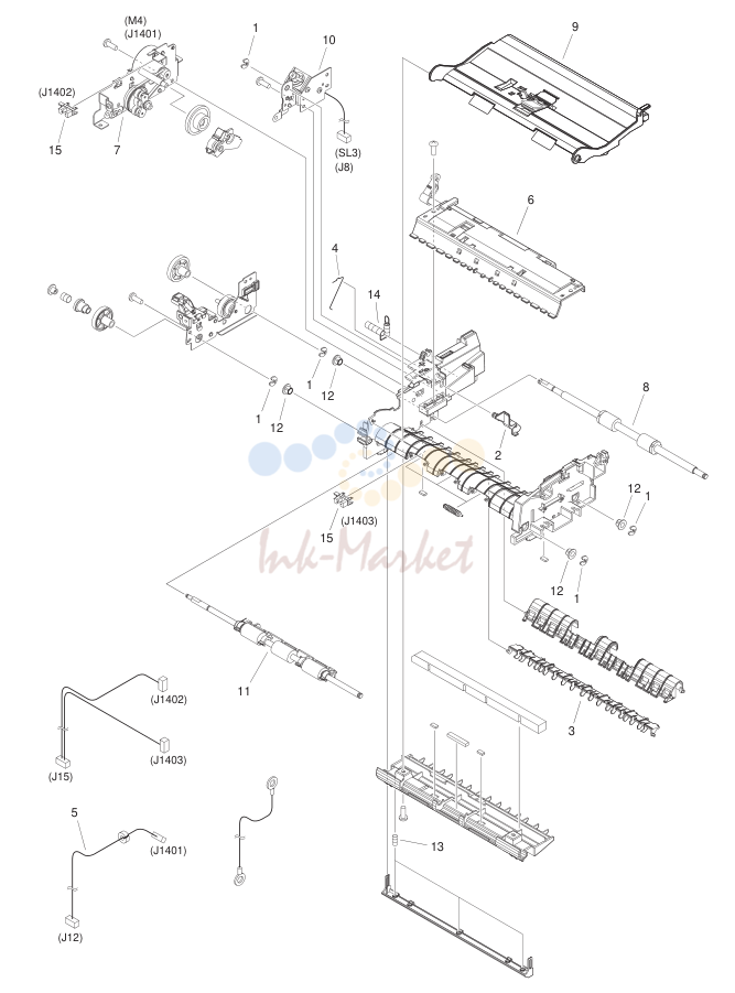 PAPER FEEDER в сборе (DADF model)