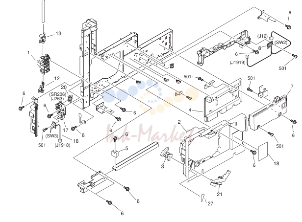 MACHINE FRONT PLATE