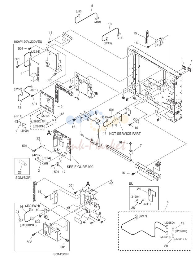 MACHINE REAR PLATE