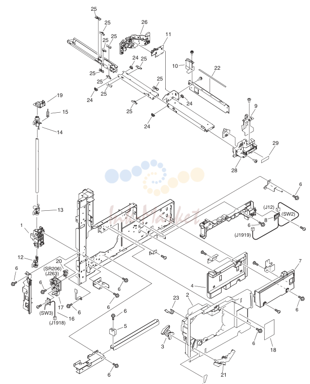 MACHINE FRONT PLATE