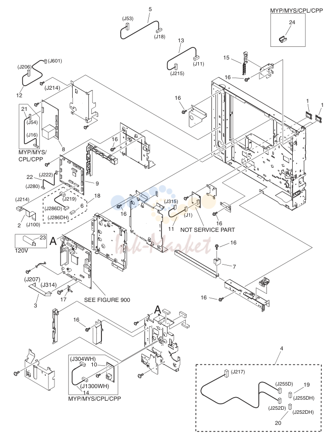 MACHINE REAR PLATE